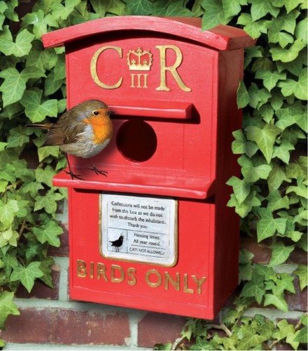 Post box bird - box,