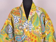 Indian Printed Cotton Kimono Nightwear Robe Women Dress Gown Floral Boho