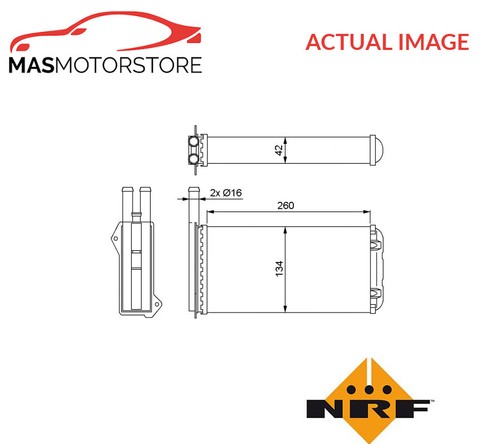 Heater radiator exchanger lhd - heater,