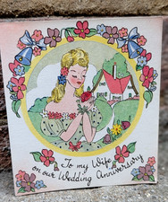 Vtg UNUSED Wife Wedding