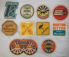 10 Beer Mats Mixed Brands Newquay Steam Beer, Marston’s, Hole’s & Lotus