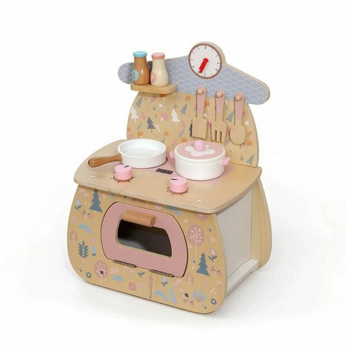 Wooden play kitchen with - kitchen,