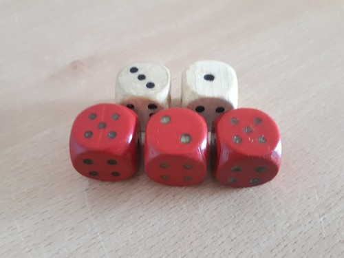 1960s era dice from - dice, board