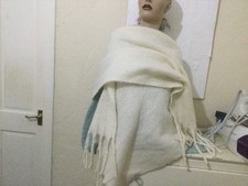 large cream scarf jeff&co wool