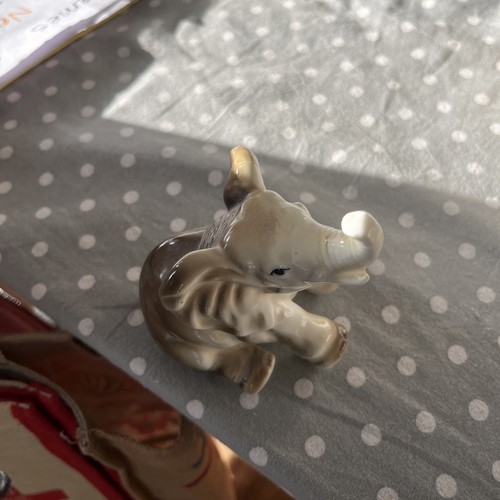 Elephant ceramic figurine - ceramic,