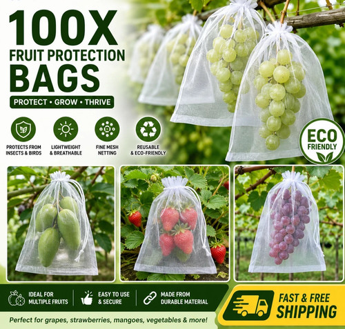 100x fruit protection bags - protection,