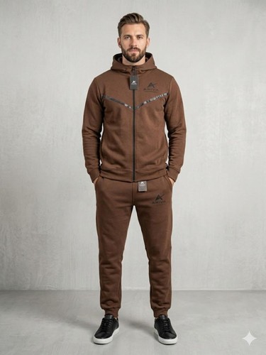 Men brown tech fleece - men's,