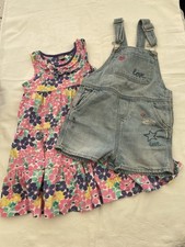 Toddler Girls Age 2/3yrs Dress and Dungaree Shorts