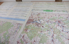Large collection of 26 x post-WW2 Allied military maps of GERMANY (1:50,000)