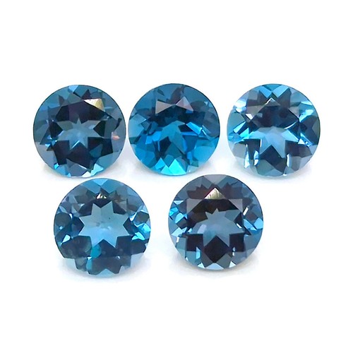 Blue topaz round natural - round,