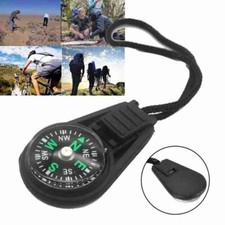 Portable MINI POCKET COMPASS with Strap / Lanyard Hiking Survival  *UK SELLER*