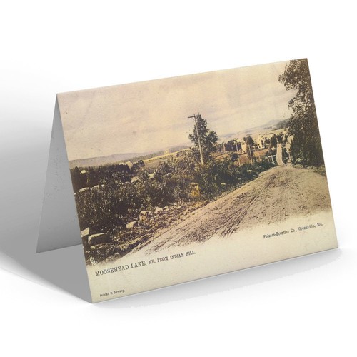 Greeting card vintage maine - card,