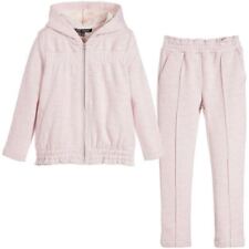 LILI GAUFRETTE GIRLS PINK COTTON JERSEY TRACKSUIT 3 YEARS