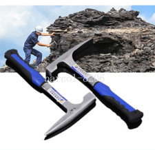 Geological Rock Pick with Flat or Pointed Hammer Geology Prospecting Hand Tools