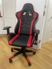 X-Rocker Height Adjustable Alpha Office Gaming Chair Red Used OriginalPrice 150£