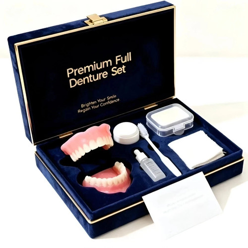 Premium silicone dentures kit - silicone,