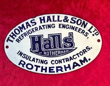Antique enamel sign - Hall's