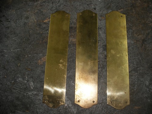 Reclaimed solid brass door