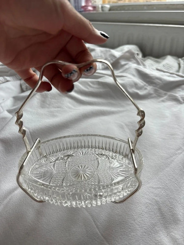 Mid century glass - and, silver