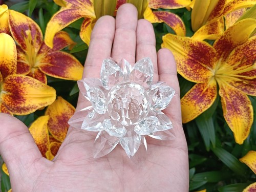 Clear crystal lotus flower - lotus,
