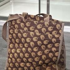 Signare Jane Austen Laptop Bag Oak Leaves Tapestry, Brown