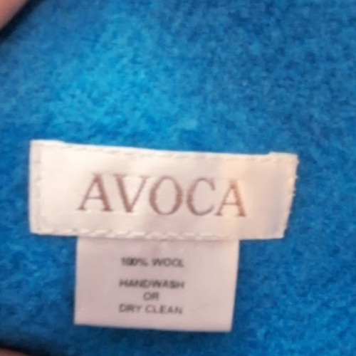 Avoca turquoise blue - blue, wool
