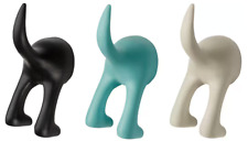 1x/3x/5x Ikea Dog Tail Rubber Black Wall Lead Hook Coat hanger Multicolour