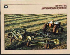 1986 John Deere Hay Cutting and Windrowing Equipment Brochure Leaflet