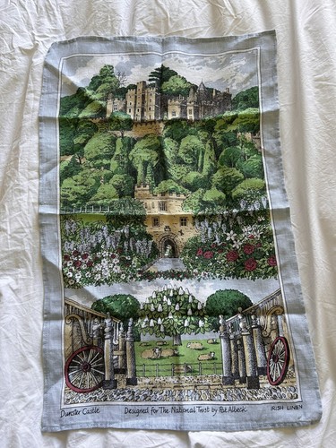 Vintage pat albeck tea towel - tea,