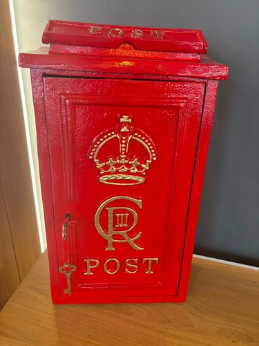 Wall mounted letterbox post - mounted, cr