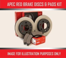 APEC RED FRONT DISCS AND PADS 280mm FOR OPEL MERIVA B 1.7 CDTI 110 BHP 2010-