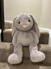 70cm grey plush XL bunny teddy