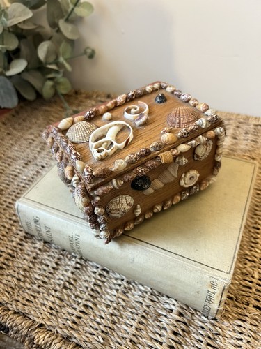 Vintage seashell memory box - vintage,