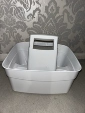 Grey White Cleaning Caddy Cleaner Organisation Storage