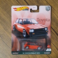 Hot Wheels Premium Toyota Series 81 Toyota Starlet KP61 (Red) Car Culture