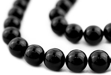 Round Jet Beads 10mm Black