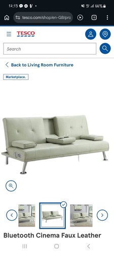 Sofa bed faux leather - faux,