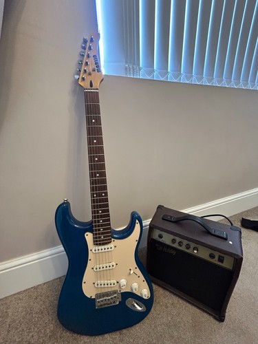 Marlin blue electric guitar - blue,