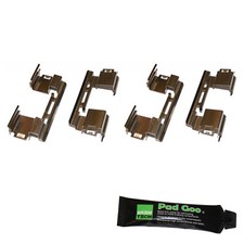 Front brake pad fitting - front,