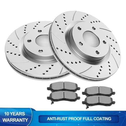 Front disc rotors brake pads - front,