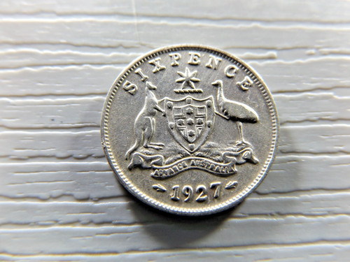 Australian 1927 six - australian, pence