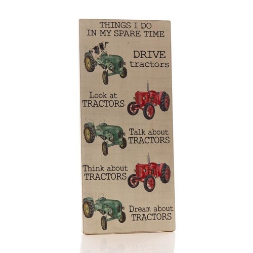 Wooden tractor plaque things - plaque,,