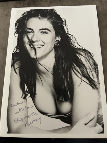 Elizabeth hurley hand signed - hurley,