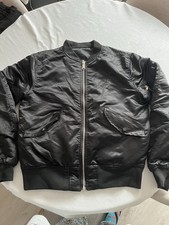 Boy London Unisex Reversible Bomber Jacket Black Size Large