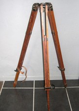 Vintage Wooden Heavy Duty Camera/Surveying (Military) Tripod