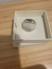 Lola Rose Vintage clear quartz carved wrap around Sterling Silver Ring  P