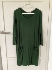 MASAI Size M Relaxed Fit Jersey DRESS With Pockets