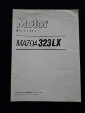 1987 MAZDA 323LX ROAD TEST