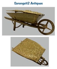 Brass Figural Avery Needle Case ‘Wheelbarrow with Roses’ *C.1870s