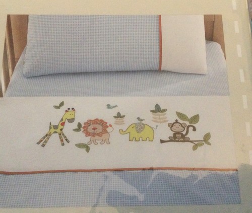 Jungle animals cot - jungle, duvet